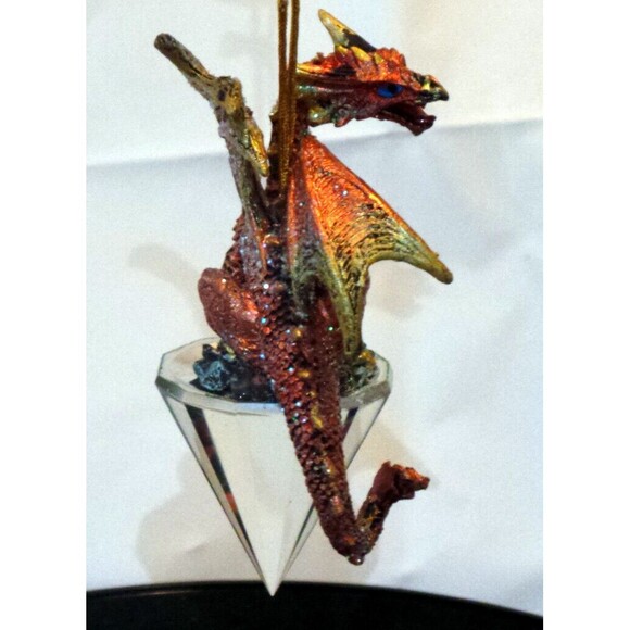 Diamond Dragon 2019 Gothic Holiday Christmas Ornament - Picture 5 of 11